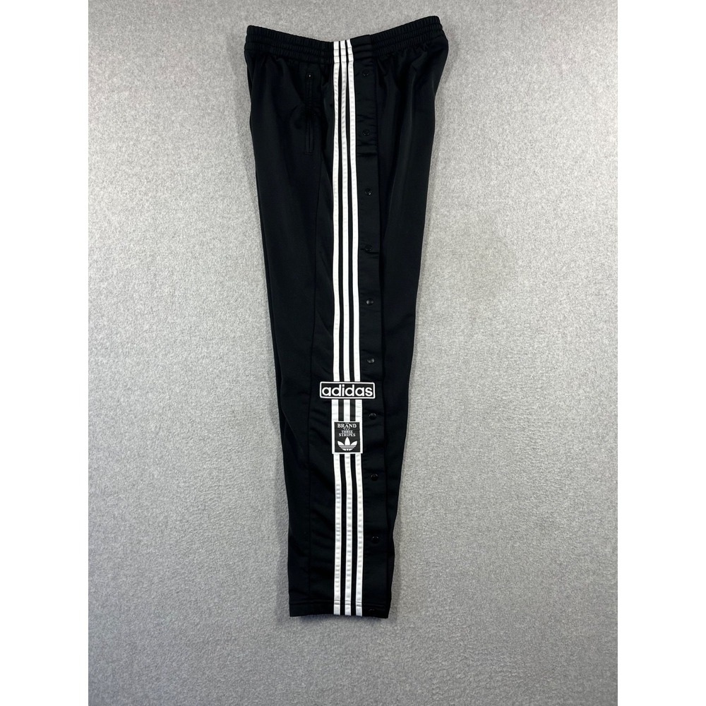 Adidas Adicolor Classic Adibreak Sweatpants Mens L Black Regular Fit Zip Pockets